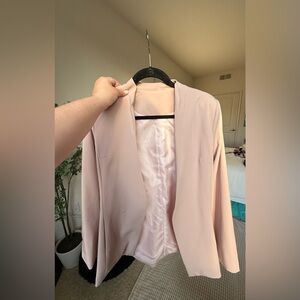 Blush pink blazer